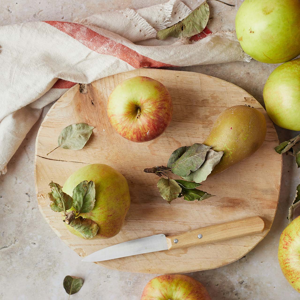 Handgeplukte appels voor appeltaart